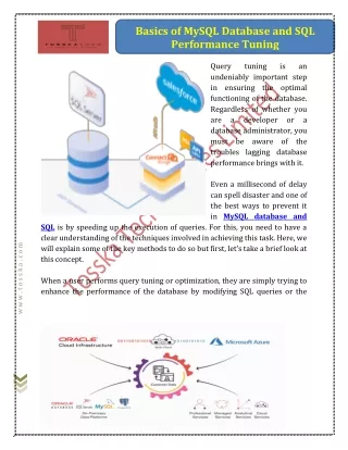 basics of mysql database and sql performance