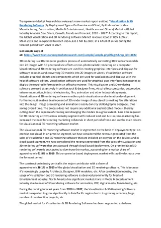 transparency market research has released