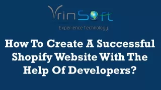 how to create a successful shopify website with