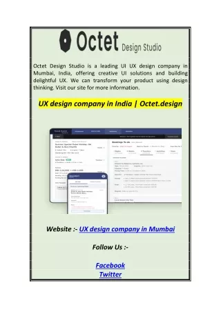 UX design company in India  Octet.design