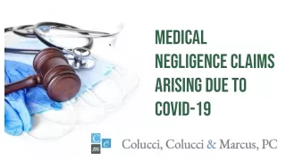 Medical Negligence Claims Arising Due To COVID-19