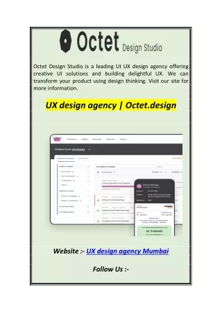 UX design agency  Octet.design
