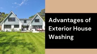 Advantages of Exterior House Washing