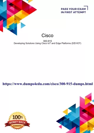 Updated Cisco 300-915 Exam Questions Answers - Dumps4Edu.com