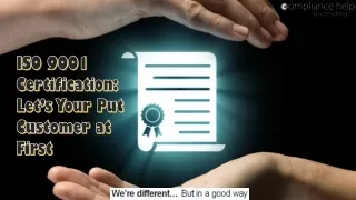 iso 9001 certification let s your put customer