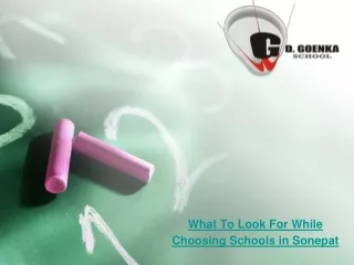 what to look for while choosing schools in sonepat