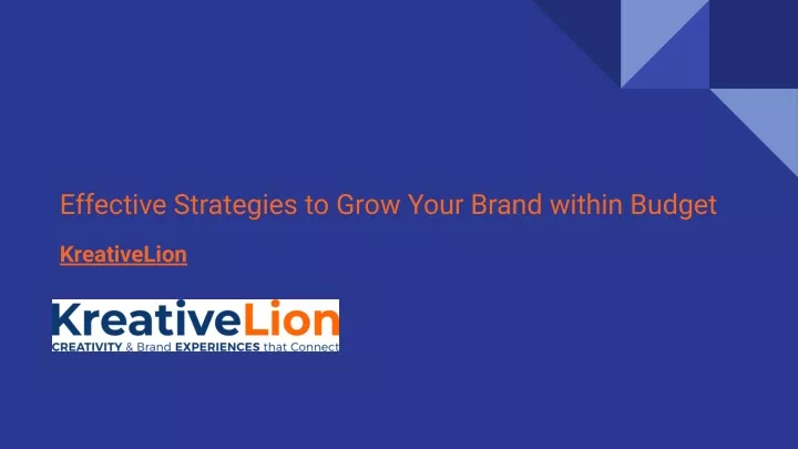effective strategies to grow your brand within