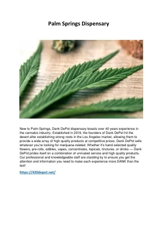 Palm Springs Dispensary