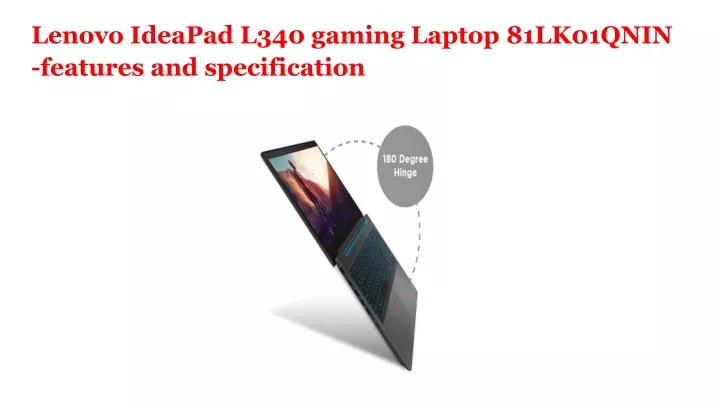 lenovo ideapad l340 gaming laptop 81lk01qnin