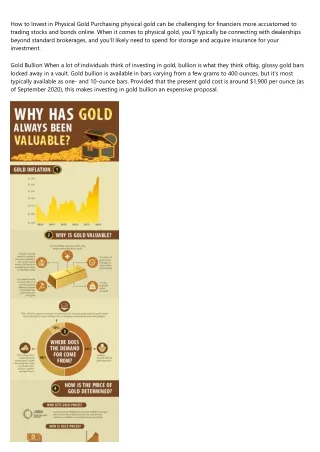 What Are The Best Ways To Invest In Gold? - The Smart Investor