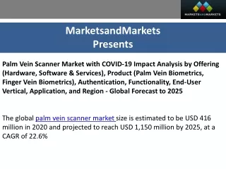 Palm Vein Scanner Market with COVID-19 Impact Analysis - Global Forecast to 2025