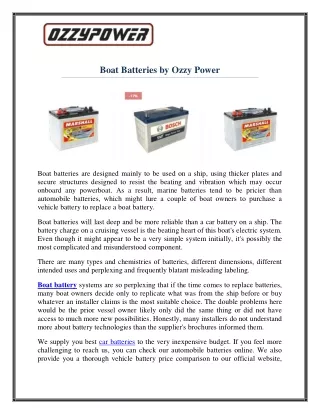 boat batteries by ozzy power