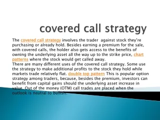 covered call strategy