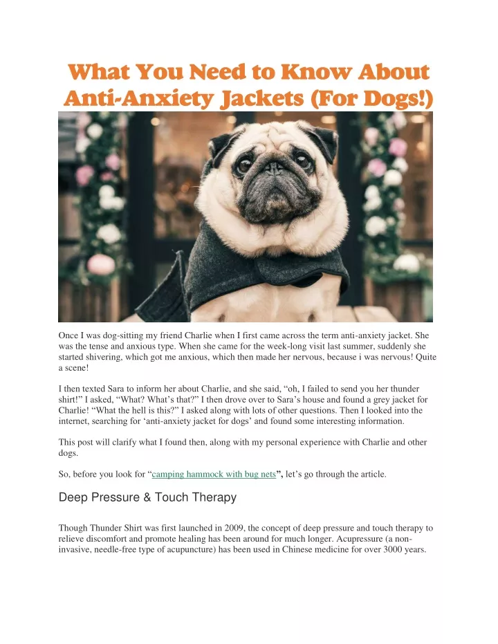 what you need to know about anti anxiety jackets