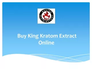Buy King Kratom Extract Online