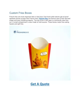 custom fries boxes