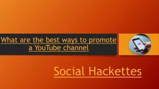 What are the best ways to promote a YouTube channel-converted