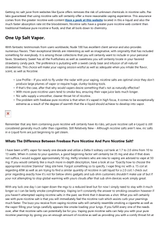 getting nic salt juice from websites like ejucie