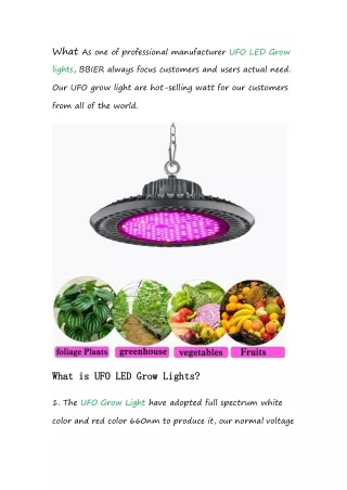 8.What is UFO LED Grow Lights