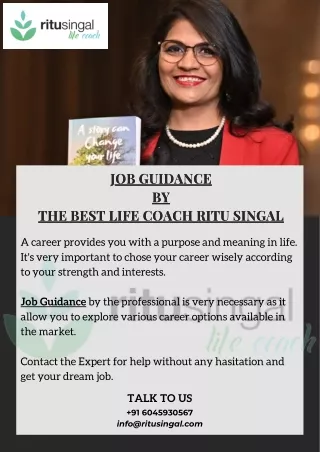 Job Guidance | Life Coach Ritu Singal