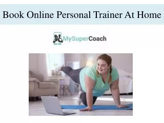 Book Online Personal Trainer At Home