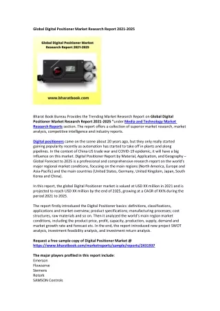 global digital positioner market research report