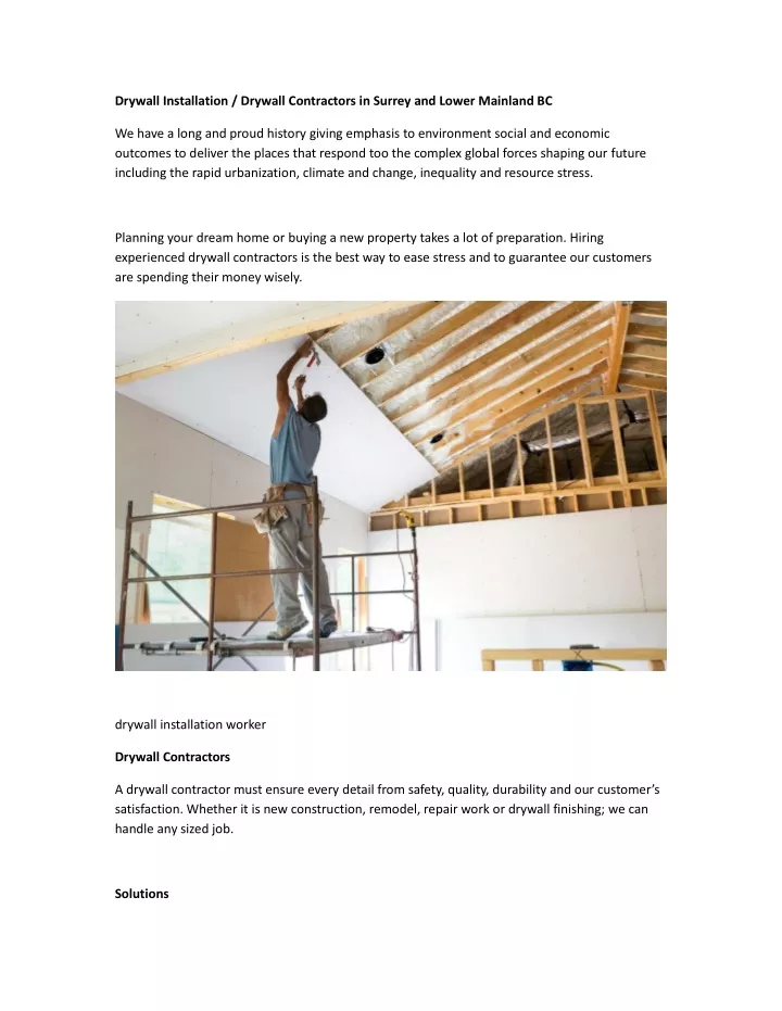 drywall installation drywall contractors