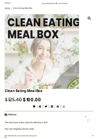 Healthy meals
