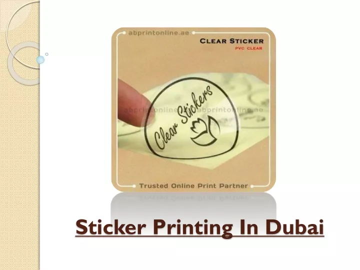 sticker printing in dubai