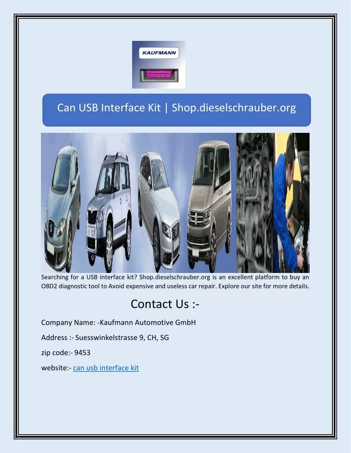 can usb interface kit shop dieselschrauber org