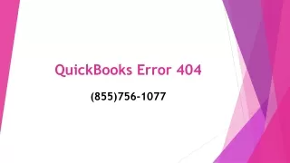 quickbooks error 404