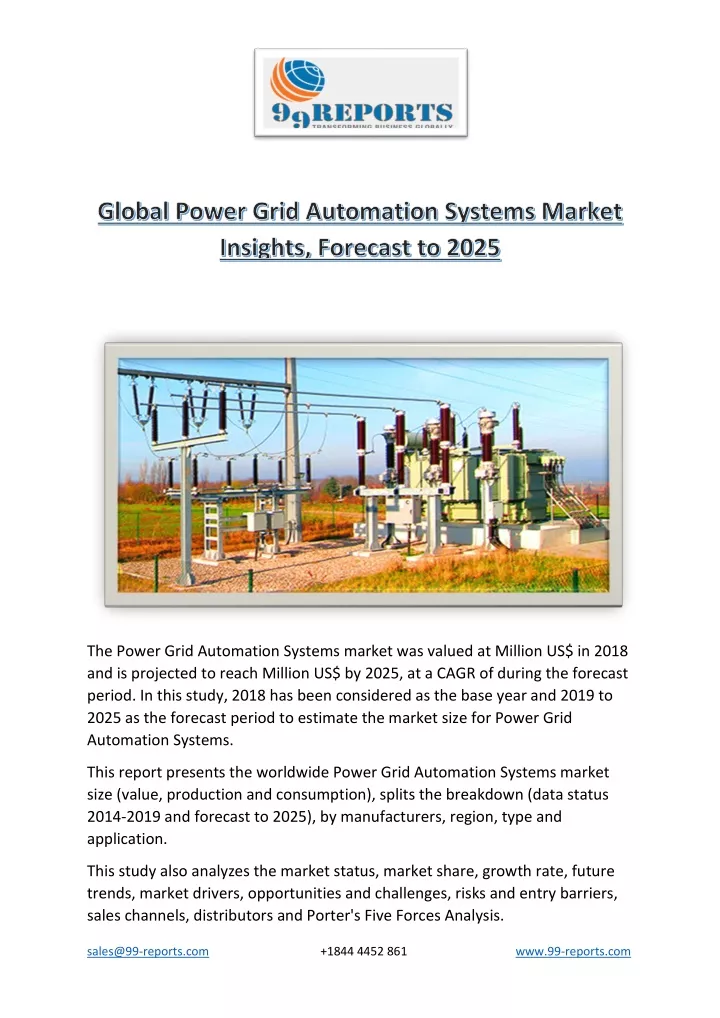 the power grid automation systems market