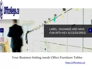 your business setting needs office furniture