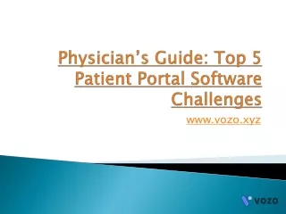 Physician’s Guide to patient portal