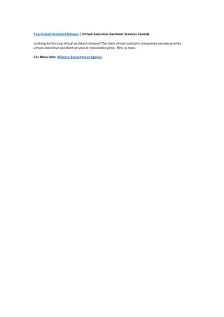 top virtual assistant ottawa virtual executive