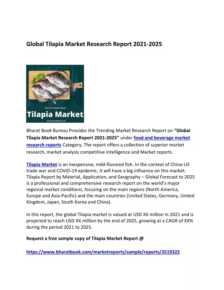 global tilapia market research report 2021 2025