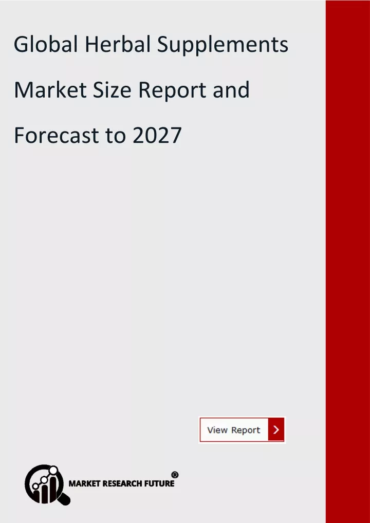 global herbal supplements market size analysis