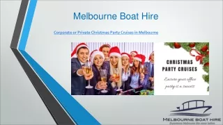 Corporate or Private Christmas Party Cruises in Melbourne