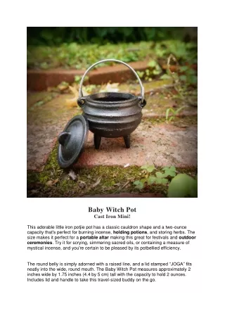 Baby Witch Pot