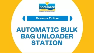 Automatic Bulk Bag Unloader Station