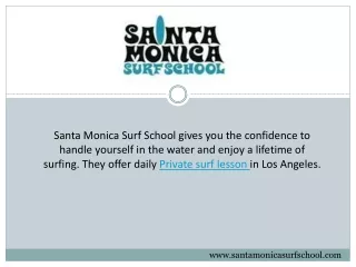 Private Surf Lesson For Beginners  - Santa Monica Surf School