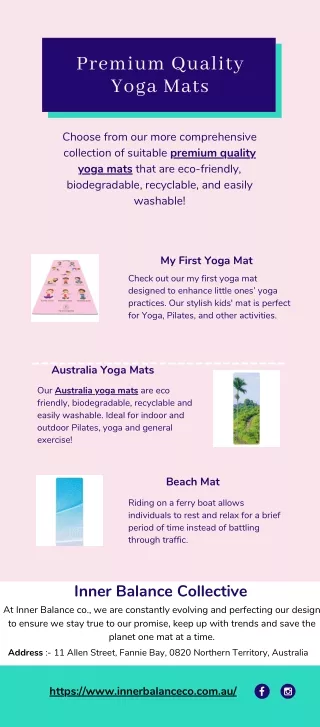 Premium Quality Yoga Mats
