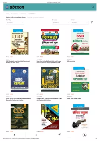 Buy Defence Exam Preparation Books at Best prices on Abcxon