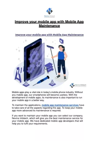 improve your mobile app with mobile