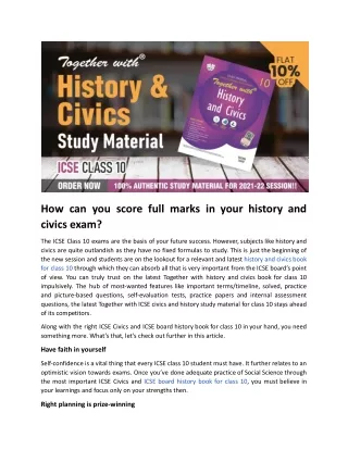 how can you score full marks in your history