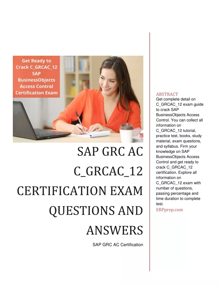 abstract get complete detail on c grcac 12 exam