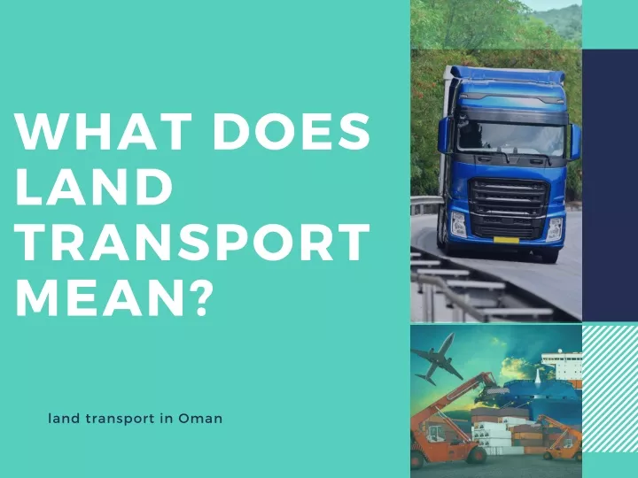 what does land transport mean