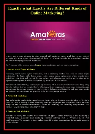 Amateras Japan Marketing Solutions
