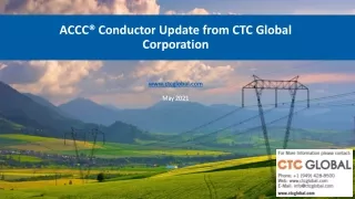 ACCC® Conductor Update from CTC Global Corporation