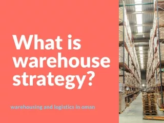 what is warehouse strategy